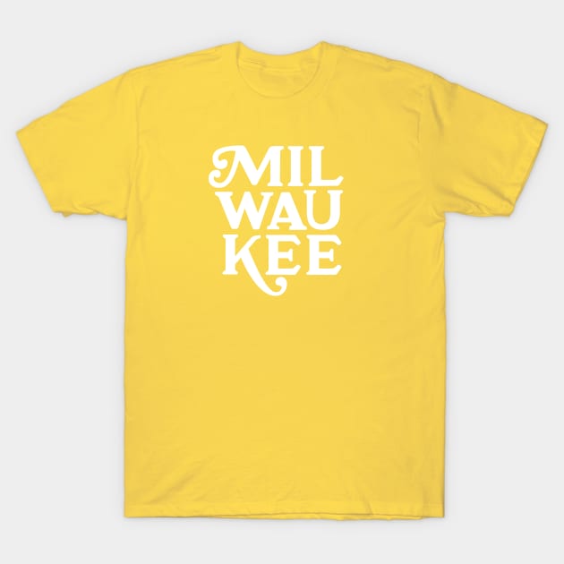 Vintage Milwaukee Lettering T-Shirt by Super Creative